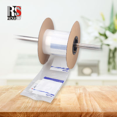 Logo tùy chỉnh Perforated LDPE túi mở trước trên cuộn cho máy tự động