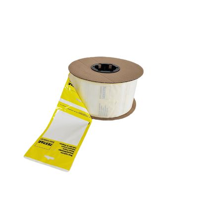 Thẻ in tùy chỉnh LDPE Plastic Poly Pre Opened Bags On A Roll Fan Gập túi ô tô lỗ