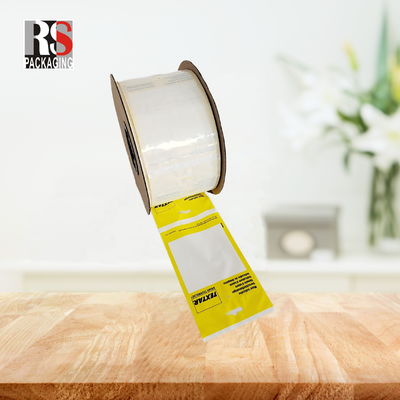 Thẻ in tùy chỉnh LDPE Plastic Poly Pre Opened Bags On A Roll Fan Gập túi ô tô lỗ