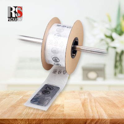 In khắc LDPE Poly Perforated Bags On A Roll Fan Gập túi ô tô mở trước