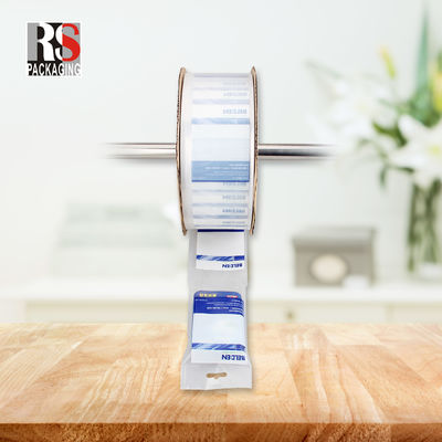 Plastic Pre mở Poly túi trên một quạt cuộn gấp lỗ túi ô tô