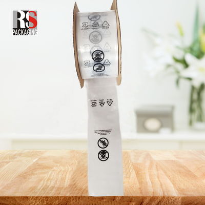 Mặt trước Hình trắng không mờ túi ô tô in màu Perforated túi nhựa