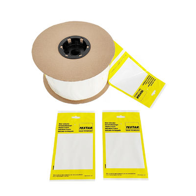 8X10 &quot; 2 Mil trắng trở lại túi poly mở trước trên một cuộn lỗ cho dễ dàng phân phối