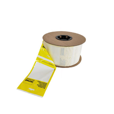 8X10 &quot; 2 Mil trắng trở lại túi poly mở trước trên một cuộn lỗ cho dễ dàng phân phối