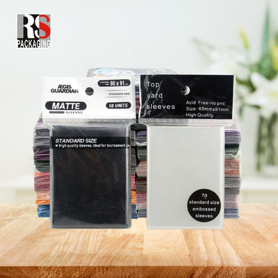 Transparent PP Clear Plastic Card Sleeve For Hologram Game Protector Card (Bộ bảo vệ trò chơi hình ba chiều)