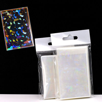 PP nhựa thẻ giao dịch bảo vệ đá quý Laser Holographic tay áo cho YUGIOH