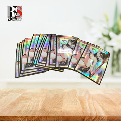 Top Mở Holographic MTG Thẻ tay áo cho Yugioh TCG Anime Trading Board Game