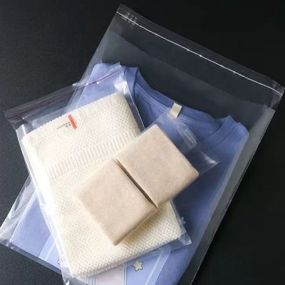 Túi nhựa poly bền cho quần áo Túi niêm phong tự dán cấu trúc vật liệu LDPE