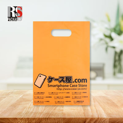 Boutique Plastic Poly Bag Heavy Duty Die Cut Patch Handle Thẻ mua sắm