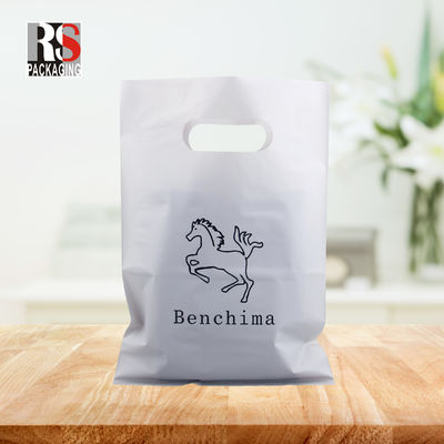 Custom Mylar Die Cut Handle Poly Bags Thẻ quà nhựa tái chế Thẻ mua sắm