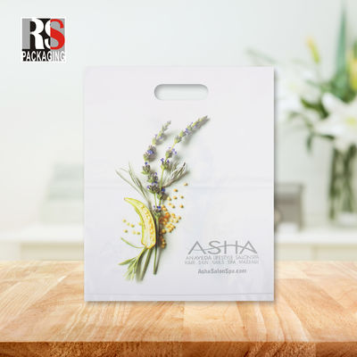 Custom Mylar Die Cut Handle Poly Bags Thẻ quà nhựa tái chế Thẻ mua sắm
