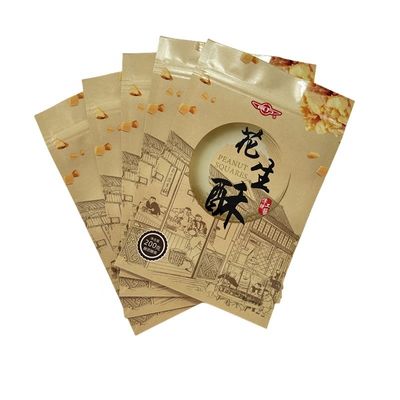 Đứng lên thức ăn bánh quy đóng gói túi với Ziplock đóng và rào cản độ ẩm