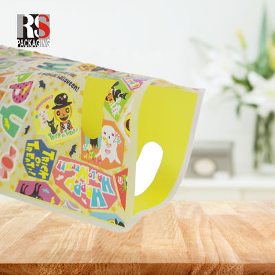 Hộp mua sắm tay cầm nhựa tái chế in Gravure cho cửa hàng tùy chỉnh