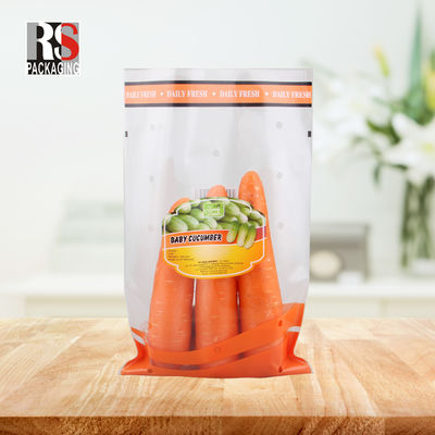 CPP OPP Polyethylene Micro Perforated Zip Lock túi nhựa cho rau tươi