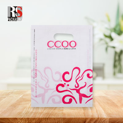 PE tay cầm túi mua sắm Die Cut Cảm ơn túi mua sắm