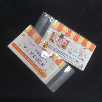 Gift Craft minh bạch đứng lên túi tự dính Opp túi với tiêu đề cho đồ văn phòng