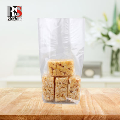 12x8x25cm Plastic Square Bottom Food Bag Cho Popcorn Trong màu sắc rõ ràng hoặc tùy chỉnh