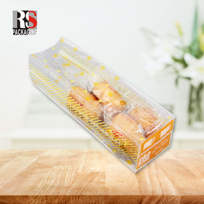 Bánh mì chéo vuông đáy túi PP nhựa OPP bao bì thực phẩm Bopp khối túi đáy cho bánh