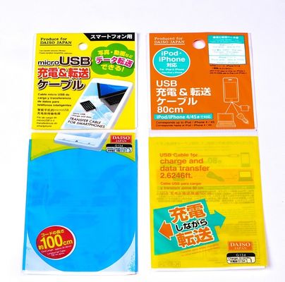 Thức ăn tạp hóa túi đóng gói nhựa rõ ràng Thẻ mua sắm được in theo yêu cầu với con dấu dính