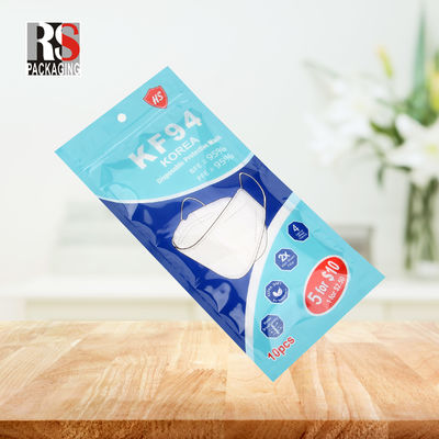 RS31-1 3 lớp Laminated Poly Bag Plastic Zip Lock Packaging Bag Cho Mặt nạ