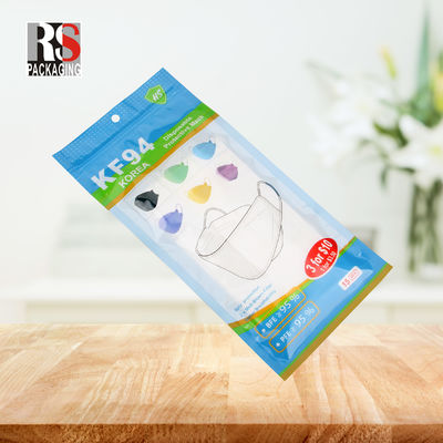 RS31-1 3 lớp Laminated Poly Bag Plastic Zip Lock Packaging Bag Cho Mặt nạ