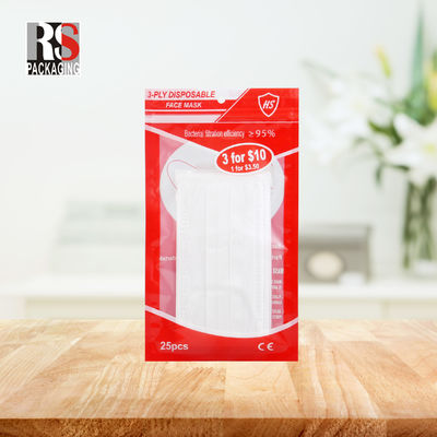 RS31-1 3 lớp Laminated Poly Bag Plastic Zip Lock Packaging Bag Cho Mặt nạ
