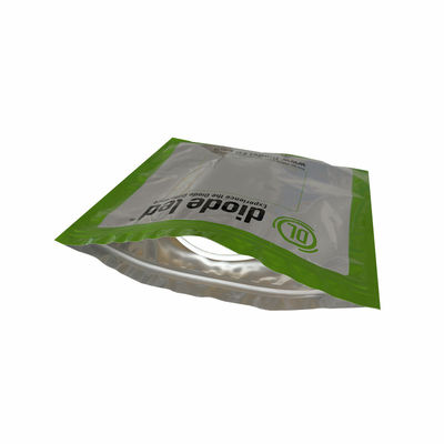 Nhựa nhôm tùy chỉnh LED Light Strip Packaging Anti Static Ziplock Bag With Tear Notches