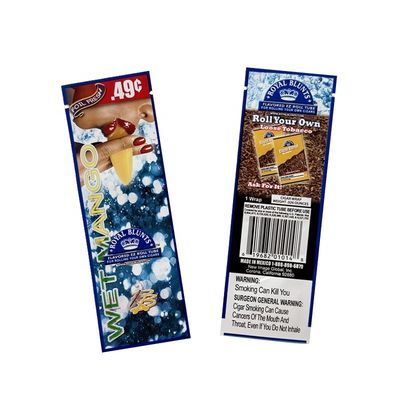 Đơn đặt hàng tùy chỉnh được chấp nhận Ziplock Reclose nhựa hút thuốc lá bao bì với in tùy chỉnh