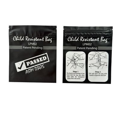 Chất chống mùi mờ Mylar Stand Up Foil Zip Lock Mylar Pouch Bag chống trẻ em