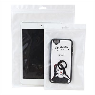 Bao bì điện tử túi nhựa Ziplock mặt trước rõ ràng được làm bằng cấu trúc vật liệu OPP / CPP