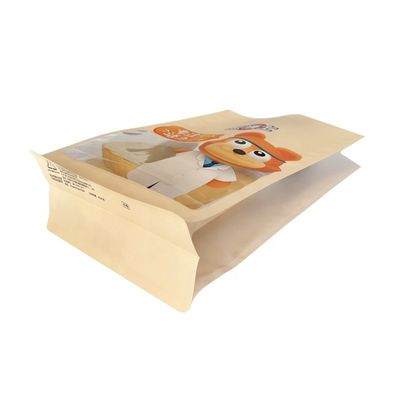 Thùng đóng gói thực phẩm đáy phẳng bên cạnh cho bột đồ ăn nhẹ bánh quy hạt ngũ cốc gia vị