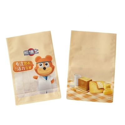 Thùng đóng gói thực phẩm đáy phẳng bên cạnh cho bột đồ ăn nhẹ bánh quy hạt ngũ cốc gia vị