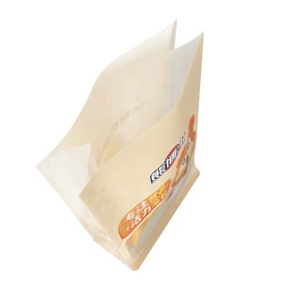 Thùng đóng gói thực phẩm đáy phẳng bên cạnh cho bột đồ ăn nhẹ bánh quy hạt ngũ cốc gia vị