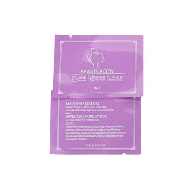 In logo 3 mặt phẳng túi niêm phong cho nước hoa lotion kem bột túi