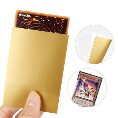 Golden Back Matte Textured Consistently Cutting Premium 62x89 Thẻ tay áo Yugioh
