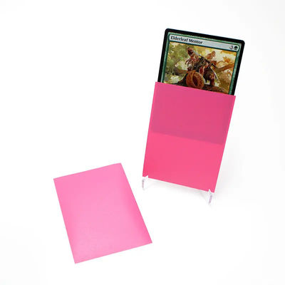 100Pcs \ Pack bền tùy chỉnh hình mẫu hình vạch thẻ Holographic tay áo nhựa cho thẻ
