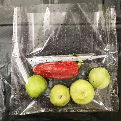 Micro Perforated Hdpe Clear Poly Plastic Bag cho rau quả