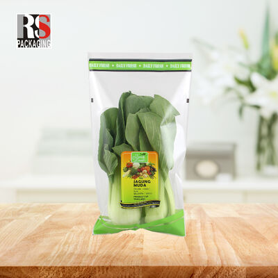 Máy in đặc biệt Micro Perforated OPP Heat Seal Gravure Fresh Green Vegetable Sandwich Packaging Bag