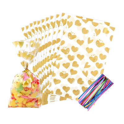 In Hình Tự Tặng Cello Cellophane Đảng Trị Túi Ủng Hộ Rõ Ràng Kẹo Bánh Quy Nhựa Poly Goodie Túi Bảo Quản