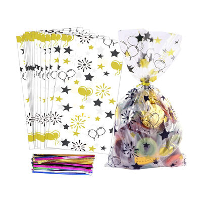 Trung Quốc sản xuất tùy chỉnh in rõ ràng Transparent Cello kẹo bữa tiệc sinh nhật Loot sôcôla bánh kẹo túi