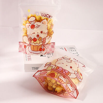 Cellophane Transparent OPP Packaging for Food Original Fruit Flavored Hard Candy Bag Cookie Candy Lollipop Pouch kẹo túi