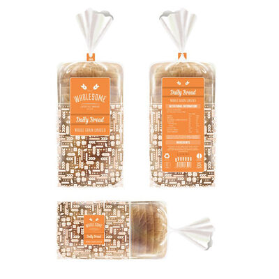 Túi bánh mì Wicket thông minh LDPE tùy chỉnh cho kho lưu trữ bánh ngọt OPP bánh sandwich túi bánh mì in túi đóng gói thực phẩm với xoắn