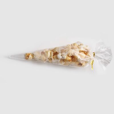 Thùng Cello Cellophane Candy Cone Bag Special Shape Popcorn Bag Tam giác Thùng đồ làm bánh nhựa rõ ràng