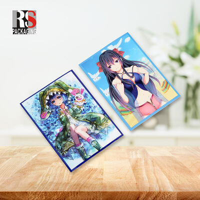 60PCS Art Anime Thẻ tay áo PKM Shield Board Game Trading Cards Bảo vệ tay áo kích thước tiêu chuẩn 67x92cm