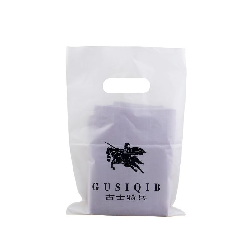 Custom Mylar Die Cut Handle Poly Bags Thẻ quà nhựa tái chế Thẻ mua sắm
