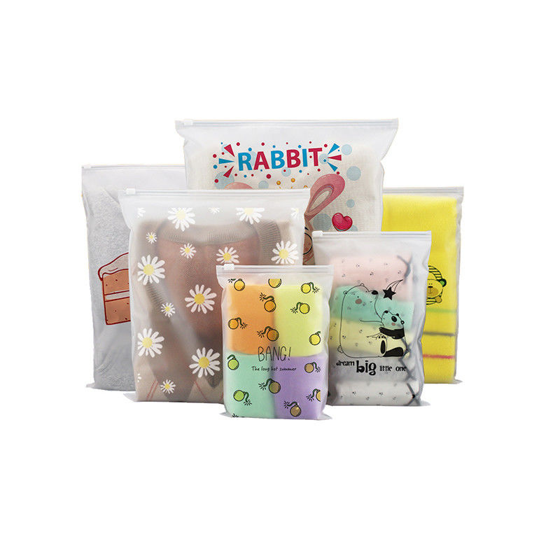 CPE / PE / PPE in Poly Bag chống ẩm Mylar Frosted Zip Lock Bags cho quần áo
