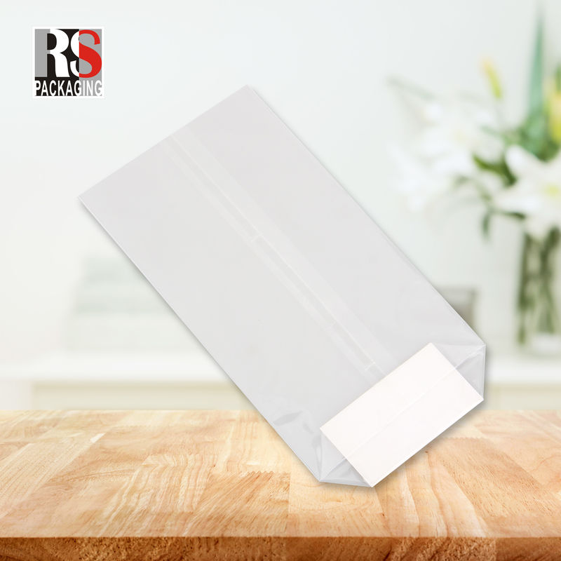 12x8x25cm Plastic Square Bottom Food Bag Cho Popcorn Trong màu sắc rõ ràng hoặc tùy chỉnh