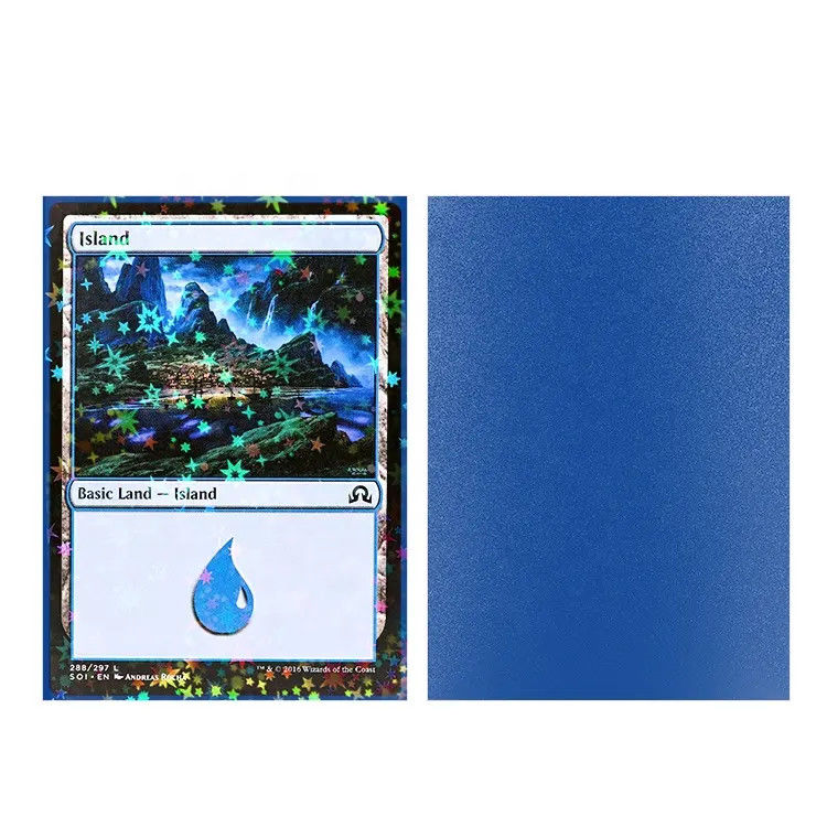 Galaxy Effects Hologram Mtg Kích thước tiêu chuẩn Không chà xát Lưng mờ Holographic Card Sleeves