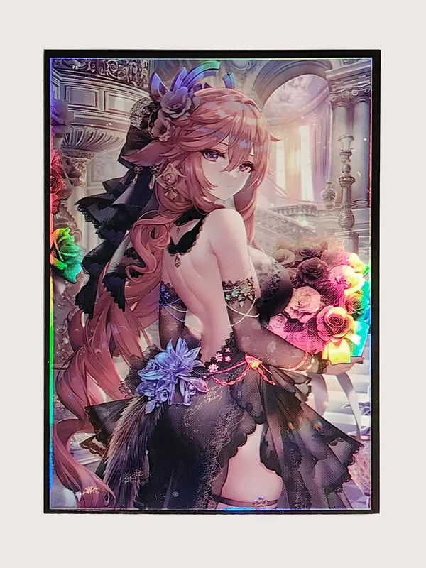 In tùy chỉnh kích thước tiêu chuẩn 67 X 92 mm Holo Holographic MTG TCG Board Game Art Card Sleeves