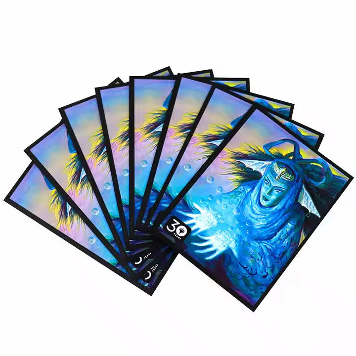 Tùy chỉnh siêu phẳng bạc nội thất thẻ tay bảo vệ HD CMYK nghệ thuật in